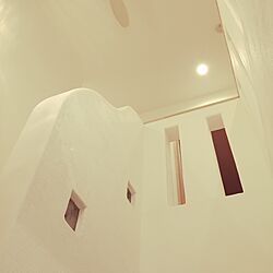 壁/天井/漆喰塗り壁/アール壁/ガラスブロック/階段のインテリア実例 - 2014-12-23 19:03:07