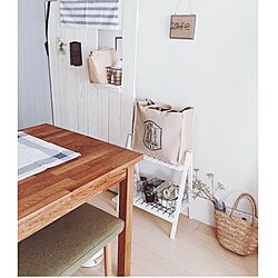 部屋全体/シンプルにすっきりと暮らす/カフェ風/パーテーション/IKEAのインテリア実例 - 2016-06-17 13:09:01
