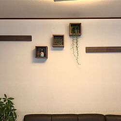 リビング/観葉植物/無印良品/壁に付けられる家具のインテリア実例 - 2017-04-10 10:22:23