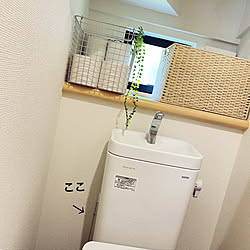 トイレットペーパー収納/ワイヤーバスケット/トイレ収納/建売住宅/子供のいる暮らし...などのインテリア実例 - 2020-06-08 13:45:28