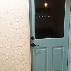 玄関/入り口/ペンキ塗り/ドア/パステルカラーのインテリア実例 - 2014-09-11 18:42:21