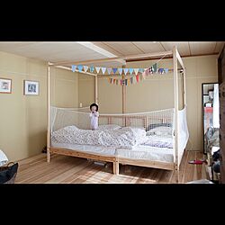 ベッド周り/DIY/IKEA/ガーランドのインテリア実例 - 2016-12-17 23:00:03