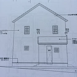 部屋全体/立面図/北立面図/外観イメージ/新築一戸建て...などのインテリア実例 - 2017-09-24 07:17:48