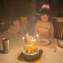 誕生日ケーキ 手作り/赤ちゃん/ベビー/誕生日会/赤ちゃんのいる部屋...などのインテリア実例 - 2022-03-11 15:17:45