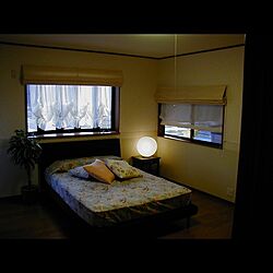 寝室/ベットカバー/カーテン/プレーンシェード/バルーンシェードのインテリア実例 - 2014-07-21 11:26:27