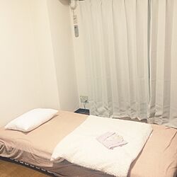 ベッド周り/マットレスベッド/ニトリのカーテン/すのこ/IKEAのインテリア実例 - 2016-10-07 18:50:34
