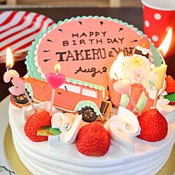 誕生日ケーキ/おやつ歌劇団/バースデーケーキ/アイシングクッキーのインテリア実例 - 2016-10-23 15:47:17