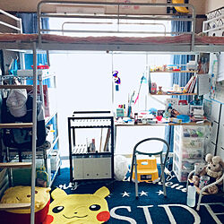 子供部屋/ロフトベッド/ワゴン収納/IKEA/ニトリ...などのインテリア実例 - 2019-03-07 15:18:19