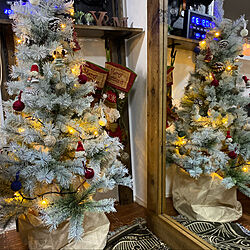 クリスマスツリー120cm/北欧風/ディアウォール/全身鏡/クリスマス...などのインテリア実例 - 2021-11-23 20:17:34