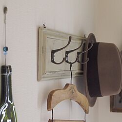 玄関/入り口/DIY/壁掛けフック/古道具ハンガーのインテリア実例 - 2013-11-25 20:22:12