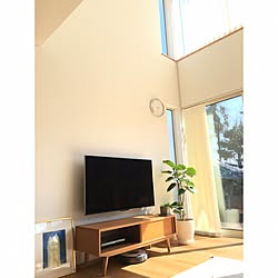 壁/天井/壁掛けテレビ/アートのある暮らし/シンプルナチュラル/シンプルが好き...などのインテリア実例 - 2017-04-04 15:27:20