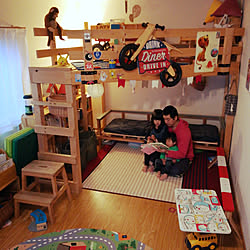 部屋全体/こどもと暮らす。/男の子/子供部屋&キッズスペース/子供収納スペース...などのインテリア実例 - 2018-11-24 08:32:01