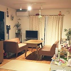 部屋全体/新居での暮らし♡/ユーカリドライ/おもちゃの行きどころ.../だいにんぐ...などのインテリア実例 - 2016-09-28 00:15:02