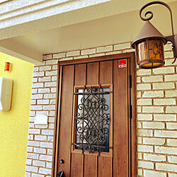 わが家のドア/黄色の壁/黄色い壁/外装/LIXIL...などのインテリア実例 - 2022-01-26 21:38:31
