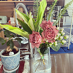 薔薇/花のある生活/花のある暮らし/ちいかわ/キッチンのインテリア実例 - 2022-04-04 07:08:07