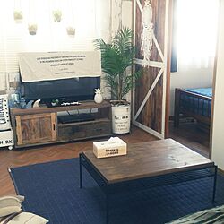リビング/カリフォルニアスタイル/journal standard Furniture/テレビボード/壁紙DIY...などのインテリア実例 - 2016-09-07 14:39:05