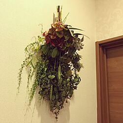 壁/天井/お花のある暮らし/紫陽花/ユーカリ/スワッグ...などのインテリア実例 - 2017-05-15 13:29:40