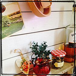キッチン/DIY　/飾り棚/木製雑貨/足場板のインテリア実例 - 2013-11-21 08:30:41