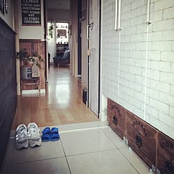 玄関/入り口/狭い玄関/収納アイデア/DIY/IG→hirohiro0610...などのインテリア実例 - 2016-08-23 01:39:40