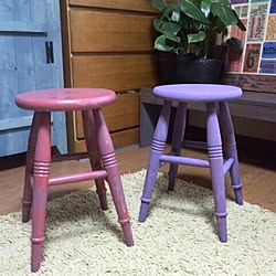 ベッド周り/椅子ペイント/机DIY/ブログやってます♡/ロッカーDIY のインテリア実例 - 2014-05-01 07:33:56