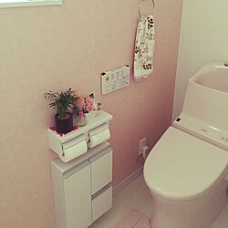 バス/トイレ/pink room/ドライフラワー/観葉植物/雑貨...などのインテリア実例 - 2015-03-16 08:50:03