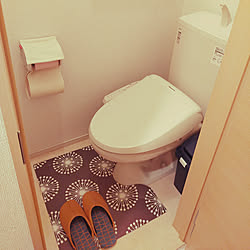バス/トイレ/狭いトイレ/狭いトイレも可愛いくしたい*/癒やしの空間/トイレ装飾...などのインテリア実例 - 2021-12-03 01:26:08