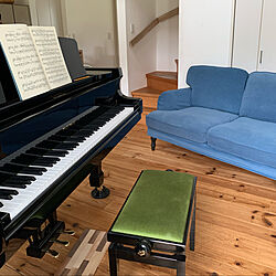 グランドピアノのある部屋/グランドピアノのある家/IKEA/ソファ/ピアノのある部屋...などのインテリア実例 - 2022-09-23 21:06:49