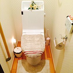 トイレ/トイレマット/トイレカバー/連続投稿ごめんなさい。のインテリア実例 - 2015-01-01 21:07:12