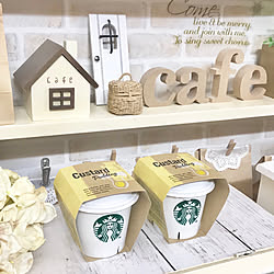 壁/天井/アルファベットオブジェ/STARBUCKS COFFEE/いなざうるす屋さん♡/ダイソー♡...などのインテリア実例 - 2017-10-19 20:46:00