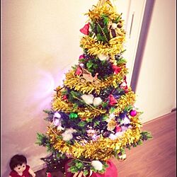 壁/天井/クリスマスツリー/クリスマス/ツリーのインテリア実例 - 2015-11-29 20:50:48