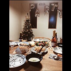 机/北欧食器/テーブル/クリスマスディナー/Christmas...などのインテリア実例 - 2016-12-24 21:31:05