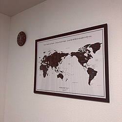 世界地図ポスター/世界地図/3コインズ/寝室/ベッドルーム...などのインテリア実例 - 2020-04-19 19:01:20