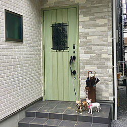 LIXIL玄関ドア/緑のドア/玄関/入り口のインテリア実例 - 2022-04-26 10:03:01