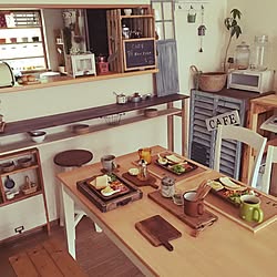 キッチン/おうちカフェ/キッチンカウンター/雑貨/同じような写真ばかりで、ごめんなさい…...などのインテリア実例 - 2016-06-05 19:13:49