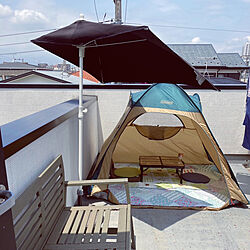 テント/IKEA/ガーデンパラソル/屋上/スカイバルコニーのある家...などのインテリア実例 - 2023-06-07 11:03:12