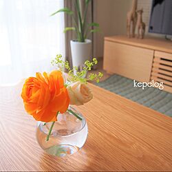 机/リビングテーブル/お花を飾る/花のある暮らしのインテリア実例 - 2017-02-24 12:48:01