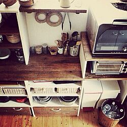 キッチン/ブログしてます/収納/手作り家具/DIY...などのインテリア実例 - 2014-02-20 08:25:59
