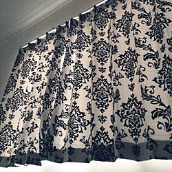 ベッド周り/寝室模様替えしたい/ニトリのカーテン/ダマスク柄のインテリア実例 - 2015-09-18 08:56:32