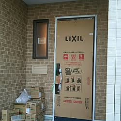 玄関/入り口/新築建築中/建築記録/LIXIL玄関ドアのインテリア実例 - 2017-07-13 19:57:55