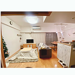 部屋全体/ソファーの位置を変更/2023.12.22/いつもいいねありがとうございます♡/こたつのある暮らしのインテリア実例 - 2023-12-22 21:02:22