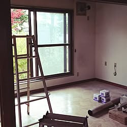 部屋全体/リノベーション中/リノベーション後(セルフ)/漆喰壁/昭和レトロ...などのインテリア実例 - 2016-02-11 09:05:07