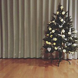 クリスマス/クリスマスツリー/コットンボールライト/木製飾り/星...などのインテリア実例 - 2016-11-06 01:53:07