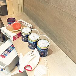 棚/ペンキ塗り/塗装DIY/1×4材/棚DIY...などのインテリア実例 - 2017-03-14 17:44:06