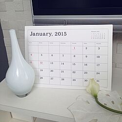 壁/天井/カレンダー/IKEA/シンプルモダン/ホワイト...などのインテリア実例 - 2015-01-31 13:10:51