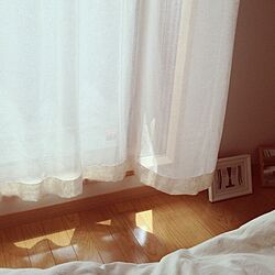 ベッド周り/無印良品カーテンのインテリア実例 - 2013-03-29 12:14:43