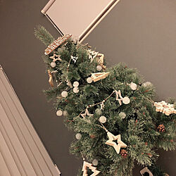 装飾/木のオーナメント/クリスマスツリー150cm/クリスマスツリー/リビングのインテリア実例 - 2020-12-18 23:17:32