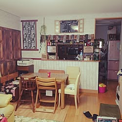 部屋全体/セリア/カウンター棚DIY/RC山口♡/いつもいいね！ありがとうございます♪...などのインテリア実例 - 2016-07-16 15:37:10