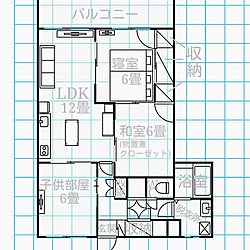 部屋全体/間取り図/賃貸マンションのインテリア実例 - 2015-08-19 10:45:50