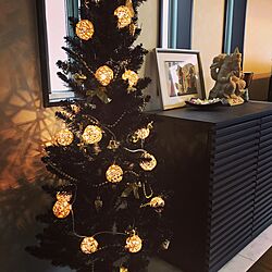 リビング/クリスマスツリー150cm/クリスマスツリー/IKEA/クリスマスのインテリア実例 - 2016-10-31 06:29:43