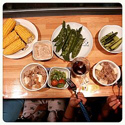 夕食/自家製野菜のインテリア実例 - 2013-08-05 20:14:50